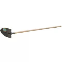   Szív alakú lapát fa nyél, kalapács lakk, egyenes 1300 mm