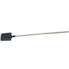 Lapos ásó, hajlított, fa nyél 1200 mm
