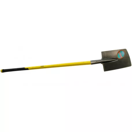 Lapos ásó hajlított fém lakk, üveg nyél egyenes 1100 mm