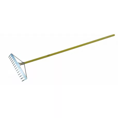 Gereblye 14f. horganyzott megerősített, üveg nyél 1500mm