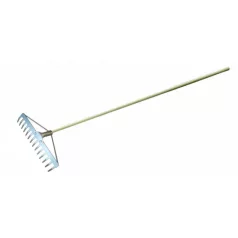 Gereblye 16f. horganyzott megerősített, fa nyél 1500mm.