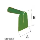 Saraboló kapa üvegszálas nyél 1100 mm, keskeny 60x80 mm