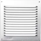 Szellőzőrács ALU, hálóval 100x200 mm