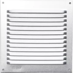 Szellőzőrács ALU, hálóval 100x200 mm