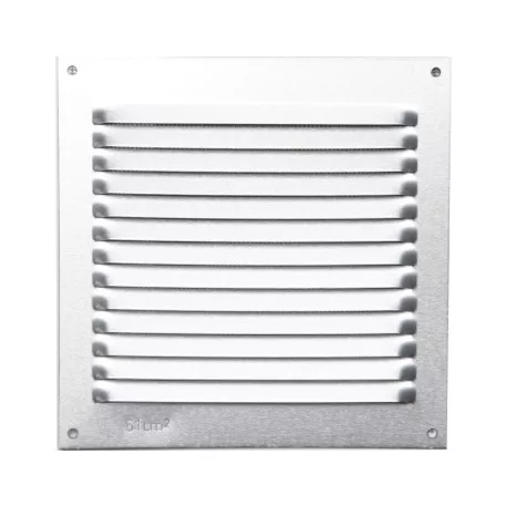 Szellőzőrács ALU, hálóval 100x200 mm
