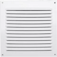 Szellőzőrács fehér hálóval 100x200 mm