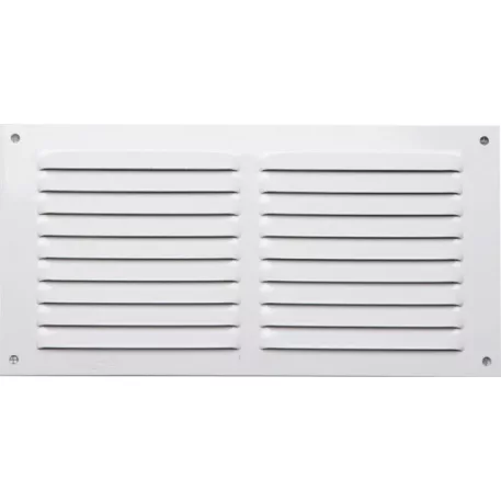 Szellőzőrács fehér hálóval 170x170 mm