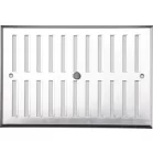 Szellőzőrács szabályozható zsaluval ALU 170x130 mm