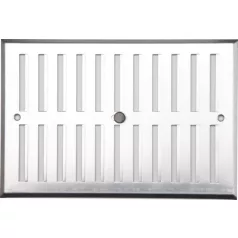 Szellőzőrács szabályozható zsaluval ALU 170x130 mm