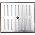Szellőzőrács szabályozható zsaluval ALU 170x130 mm