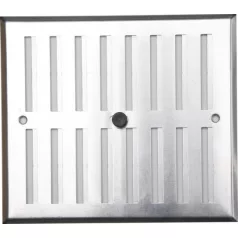 Szellőzőrács szabályozható zsaluval ALU 170x130 mm