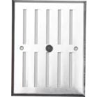 Szellőzőrács szabályozható zsaluval ALU 170x130 mm