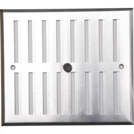 Szellőzőrács szabályozható zsaluval 170x250 mm ALU