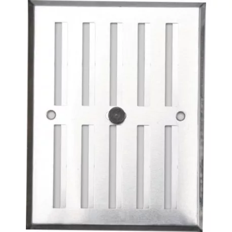 Szellőzőrács szabályozható zsaluval 170x250 mm ALU