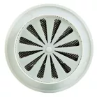 Szellőzőrács fehér kerek szabályozható zsaluval átmérő 15,2 cm