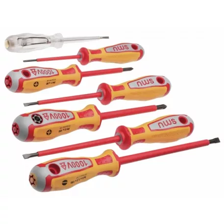 Csavarhúzó VDE készlet + feszültségmérő 8db NWS