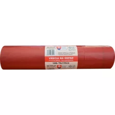 Hulladékzsákok T80 LDPE 120 L, 70x110 cm, 20 db, fekete