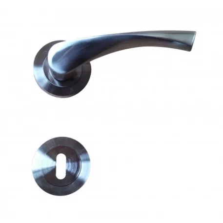 Kilincs Barcelona nikkel, kerek rozetta kulcs LUXKOV