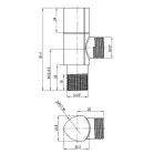 Sarokszelep kerámia betéttel és szűrővel 1/2"x 3/8" FANSKI