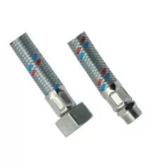   Flexibilis bekötőcső rozsdamentes 1/2"x1/2",  40cm, külső/belső menettel