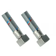   Flexibilis bekötőcső rozsdamentes 3/8"x1/2" FF 100cm, belső/belső menettel