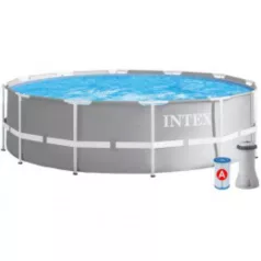 INTEX METAL medence 3,66x0,76m szűrőbetéttel
