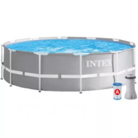 INTEX METAL medence 3,66x0,76m szűrőbetéttel