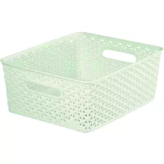 Tároló doboz Rattan M fehér 35,5x30x14cm