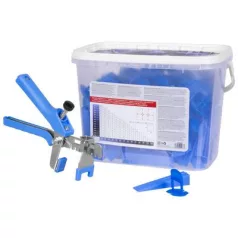   Szintező készlet Strend Pro LS520, 100x 2,0 mm távtartó, 100x ék + fogó