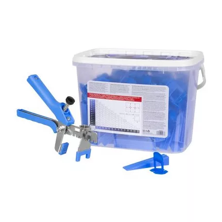 Szintező készlet Strend Pro LS520, 100x 2,0 mm távtartó, 100x ék + fogó