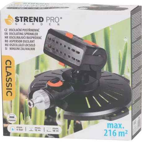 Öntöző Strend Pro Garden BJ4615, 16 fúvóka, oszcilláló, 180°, 4 bar nyomás