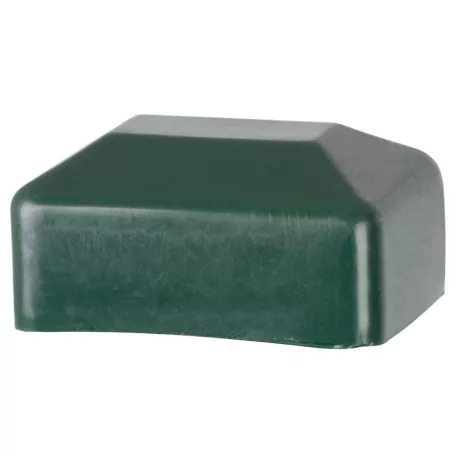 Strend Pro EUROSTANDARD, négyszögletes oszlop Sapka, műanyag, zöld, 60x40 mm