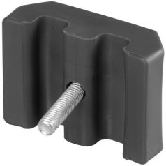   Strend Pro EUROSTANDARD rögzítő kerítés panelekhez, 60x40 mm , antracit, +csavar, M alakú