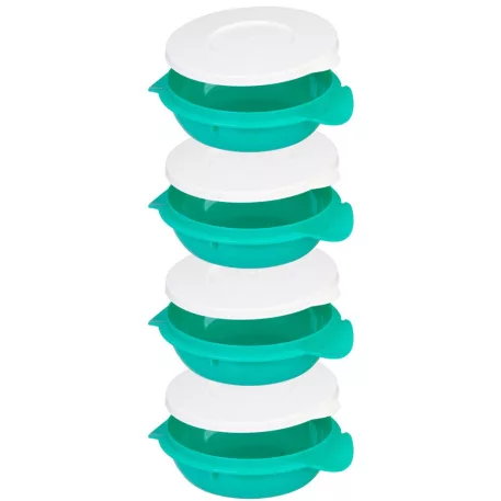 Ételhordó MagicHome, kerek, 4 részes, 4 x 1 l, színes, 22,4 x 20,5 x 29,5 cm