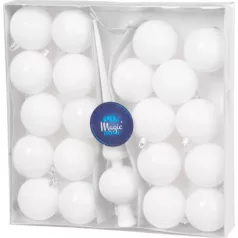 MagicHome karácsonyi gömbök+csúcs, 21 db, 6 cm
