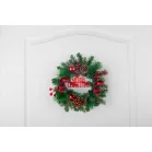 MagicHome karácsonyi koszorú, feldíszített, átmérő 25 cm