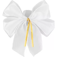   MagicHome Karácsonyi Dekoráció masni, fehér, 2db, 13 x 16 cm