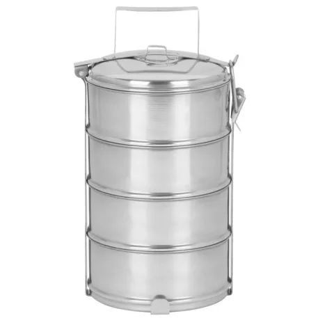Ételhordó Magichome Stt, 4x 1,2 L, Inox, 16x26