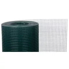  Horganyzott háló PVC bevonattal GARDEN 500/16x16/1,2 mm, zöld, RAL 6005, 10 m