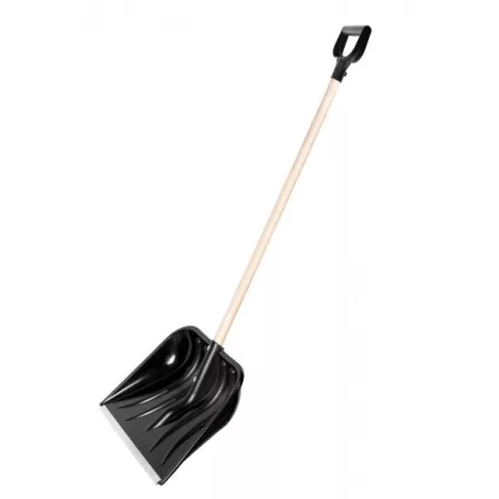 Hólapát Műanyag 48 cm Nyéllel Műanyag Fogantyú Alu Élvédő Fekete Basic 48
