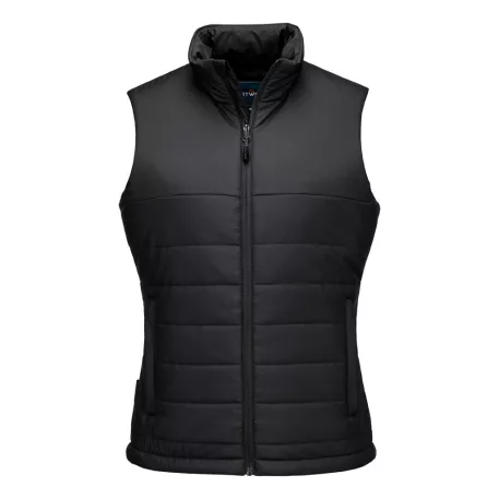 Portwest Professional női bélelt baffle mellény (fekete S)