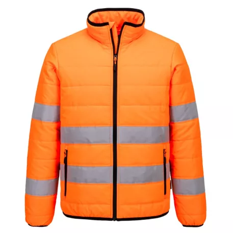Portwest Hi-Vis baffle dzseki (narancs/fekete 4XL)