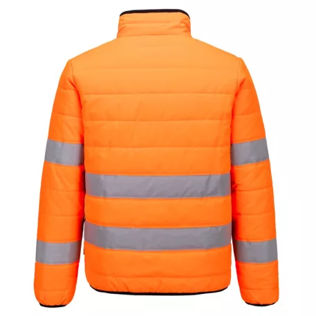 Portwest Hi-Vis baffle dzseki (narancs/fekete 4XL)