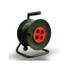 KÁBELDOB MÜA. 4-ES FÉM TARTÓVAL 3X1,5 25 M FEKETE STILO