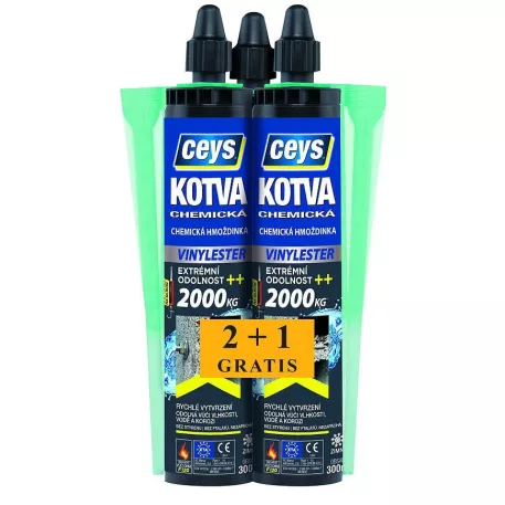 Két Komponensű Ragasztó Horgony Ceys Vinylester, 2+1