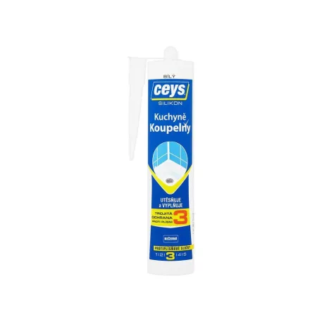 Szilikon Ceys Fürdőszoba és konyha, fehér, 280 ml