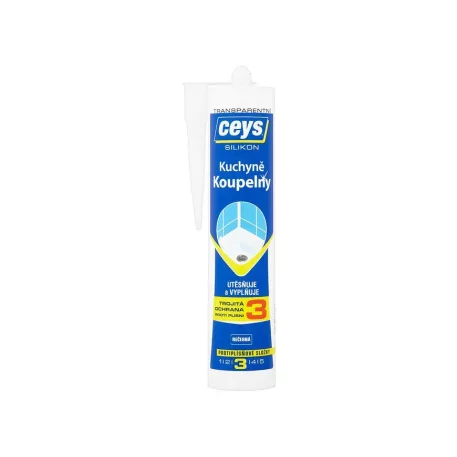 Szilikon Ceys Fürdőszoba és konyha, átlátszó, 280 ml