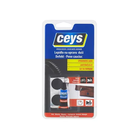 Ragasztó Ceys DEFEKT JAVÍTÁS, kerékpár tömlő javító ragasztó, 5 ml
