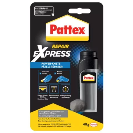 Ragasztó Pattex® Repair Express Metal, Javítóanyag, 48 g