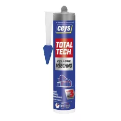   Ragasztó Ceys TOTAL TECH, ezüst, 2 az 1-ben tömítő, 290 ml